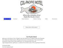 Tablet Screenshot of colpacificmotel.com
